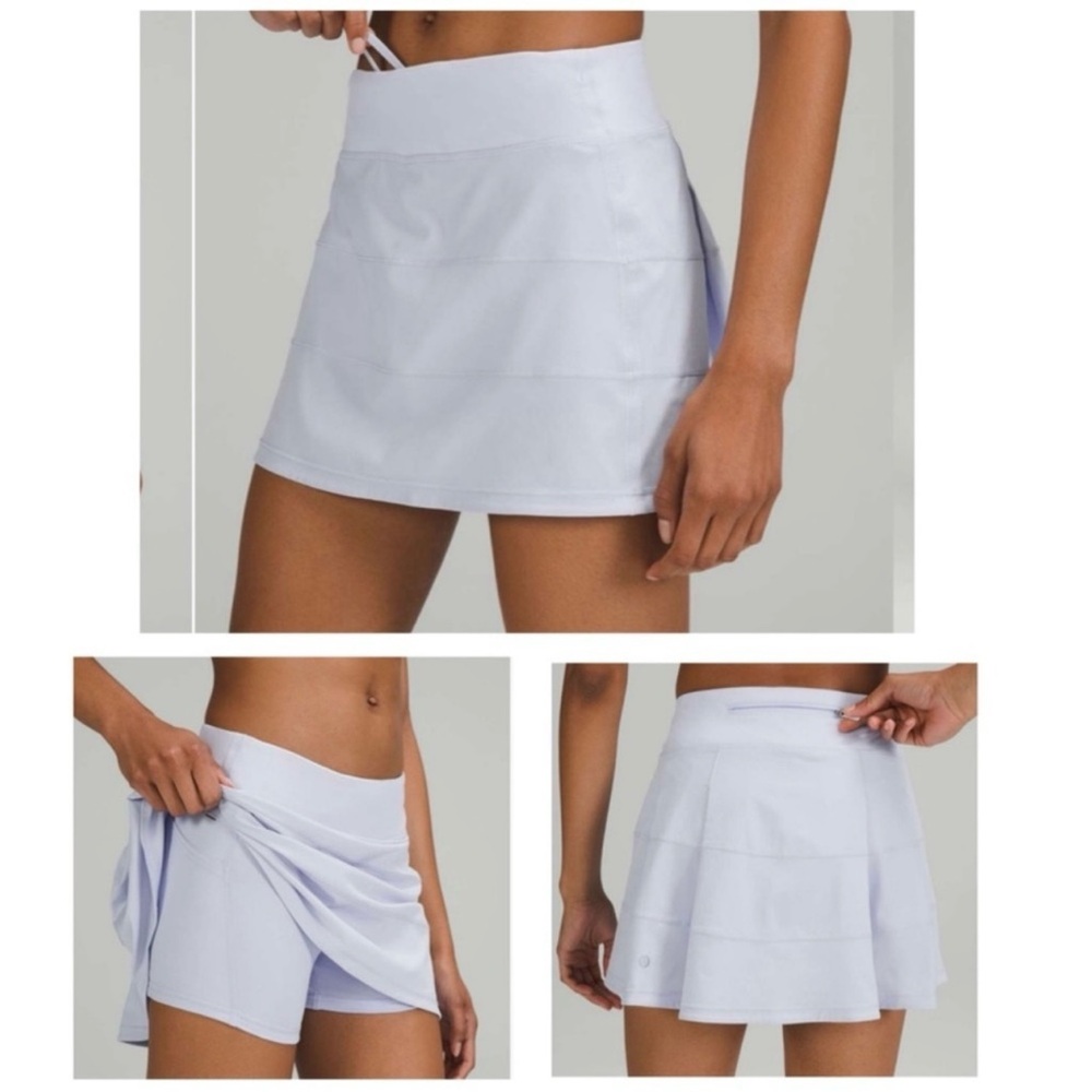 Lululemon Pace Rival Mid-Rise Skirt Pastel Blue Tennis Skirt Size 2